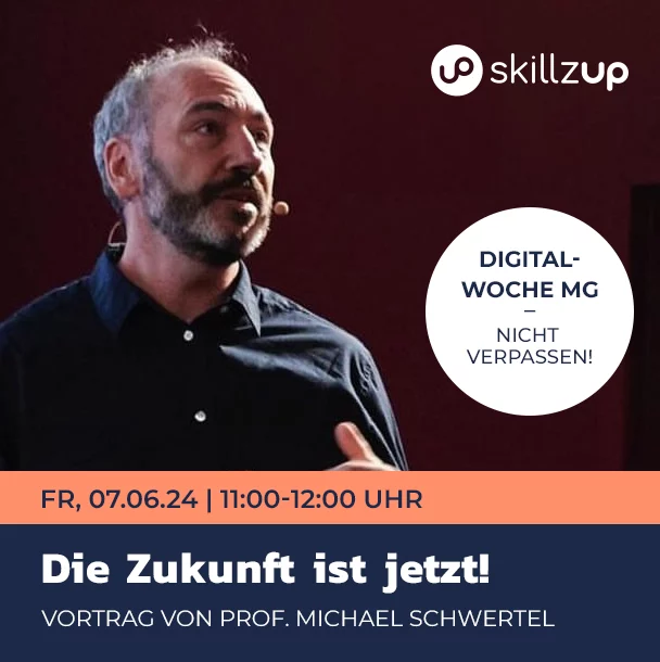 Online-Vortrag zur Künstlichen Intelligenz im Rahmen der Digitalwoche in Mönchengladbach.
